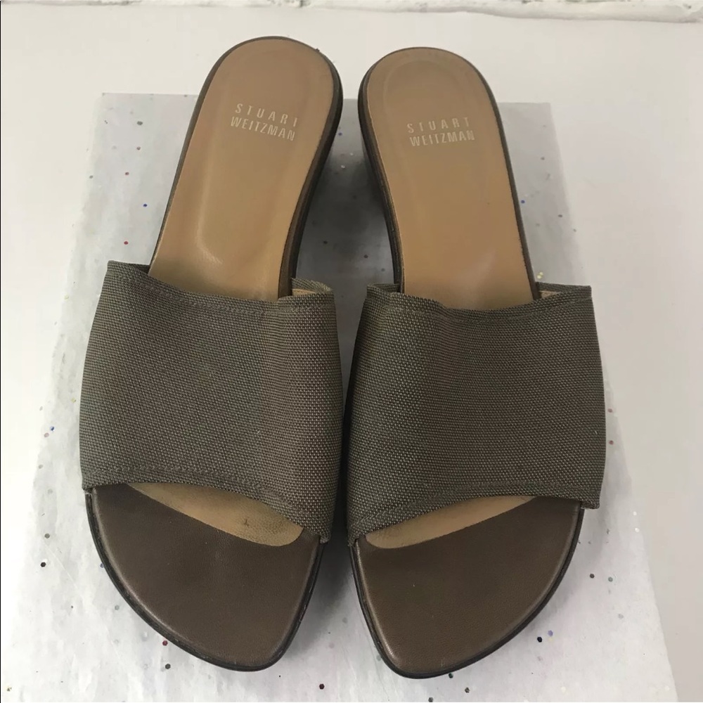 Stuart Weitzman Mules 8m Black Heels 8